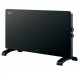 Convector de cristal 2000w negro
