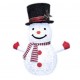 Muñeco nieve plegable LED 60cm 8 funciones luz fría