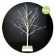Árbol decorativo led 40cm 3xAA blanco