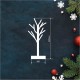 Árbol decorativo led 40cm 3xAA blanco