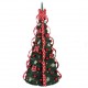 Árbol de navidad plegable con luces y adornos 180cm