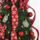Árbol de navidad plegable con luces y adornos 180cm
