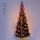 Árbol de navidad plegable con luces y adornos 180cm
