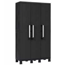 Armario pvc escobero 3 puertas 97x37x173cm