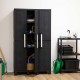 Armario pvc escobero 3 puertas 97x37x173cm