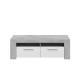 Mesa TV Urban blanco y cemento 120x42x40cm