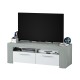Mesa TV Urban blanco y cemento 120x42x40cm