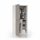 Armario 2 puertas abatibles basalto 90x52x200cm