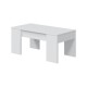 Mesa centro elevable blanco 100x50x45cm