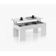 Mesa centro elevable blanco 100x50x45cm