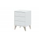 Mesita Sweet 3 cajones blanco 40x33,5x56cm