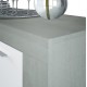 Aparador Ambit blanco y cemento 3 puertas 144x42x80cm