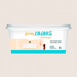 Pintura plástica living colors blanco lirio 4lt.