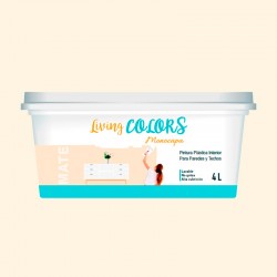 Pintura plástica monocapa ocre suave 4lt.