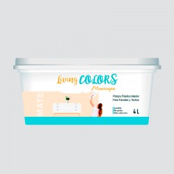 Pintura plástica monocapa gris escarcha 4lt.