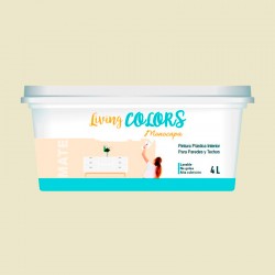 Pintura plástica monocapa blanco roto perla 4lt.