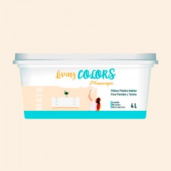 Pintura plástica monocapa blanco roto crema 4lt.