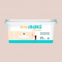 Pintura plástica living colors blanco roto calido 4lt.