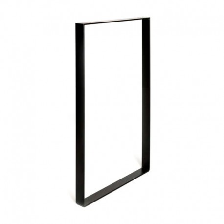 Pata acerco cuadrada 38,5x71cm negra