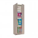 Armario multiusos 2p roble claro 59x37x180cm