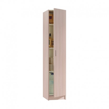 Armario multiusos 1p roble claro 37x37x180cm