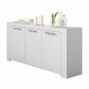 Aparador ambit 3p. blanco 144x42x80cm