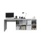 Mesa escritorio blanco cemento 74x136x139cm