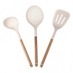 Set 3 utensilios acacia