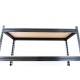 Estantería de metal/madera 5 baldas 112x45x186cm negro