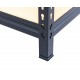 Estantería de metal/madera 5 baldas 112x45x186cm negro