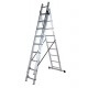 Escalera profesional aluminio 3x9 peldaños