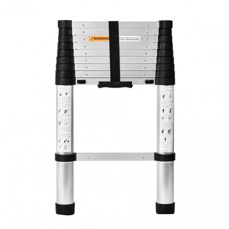 Escalera de aluminio telescópica 10 peldaños soft close