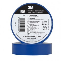 Cinta aislante 3M 19mm x 20mt azul