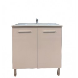 Mueble de baño Argos 2 puertas blanco brillo 60cm