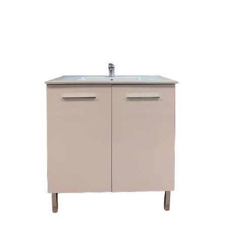 Mueble de baño Argos 2 puertas blanco brillo 60cm