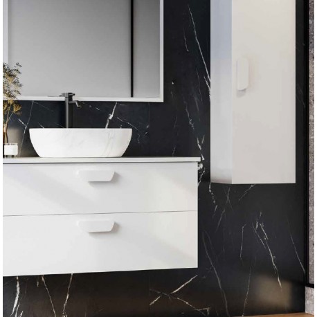 Mueble de baño suspendido Nuria blanco mate 60cm
