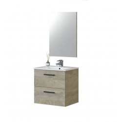 Mueble de baño suspendido Aruba roble 60cm