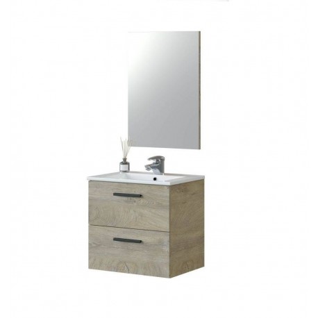 Mueble de baño suspendido Aruba roble 60cm