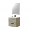 Mueble de baño suspendido Aruba roble 60cm