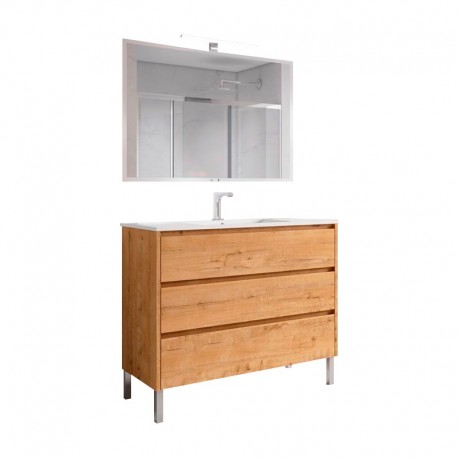 Mueble de baño Iris nogal 80cm
