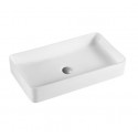 Lavabo cerámica sobre encimera TRE blanco mate 51x35cm
