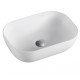 Lavabo cerámica sobre encimera DUE blanco mate 46x33cm