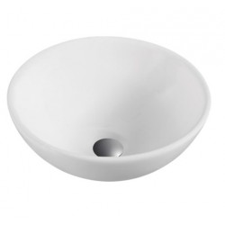 Lavabo cerámica sobre encimera OTTO blanco mate 40x40cm