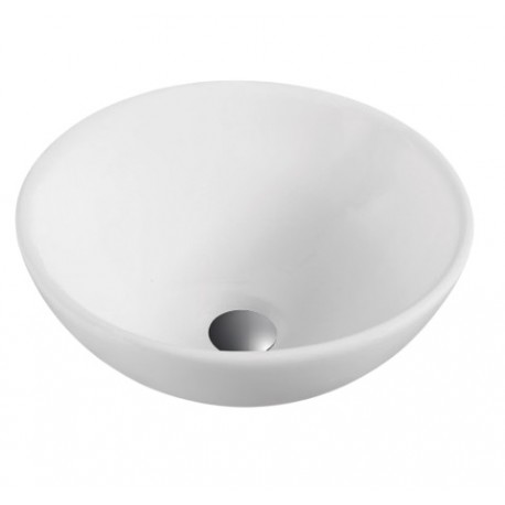 Lavabo cerámica sobre encimera OTTO blanco mate 40x40cm