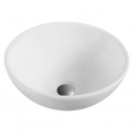 Lavabo cerámica sobre encimera OTTO blanco mate 40x40cm