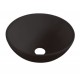 Lavabo cerámica sobre encimera OTTO negro mate 40x40cm
