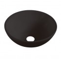 Lavabo cerámica sobre encimera OTTO negro mate 40x40cm
