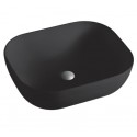 Lavabo cerámica sobre encimera UNO negro mate 51x41cm