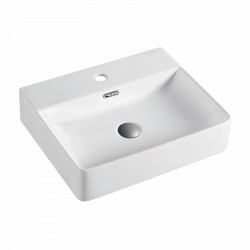 Lavabo cerámica sobre encimera NOVE 50x42cm