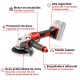 Amoladora AXXIO TE-AG 18/125 Brush sin batería